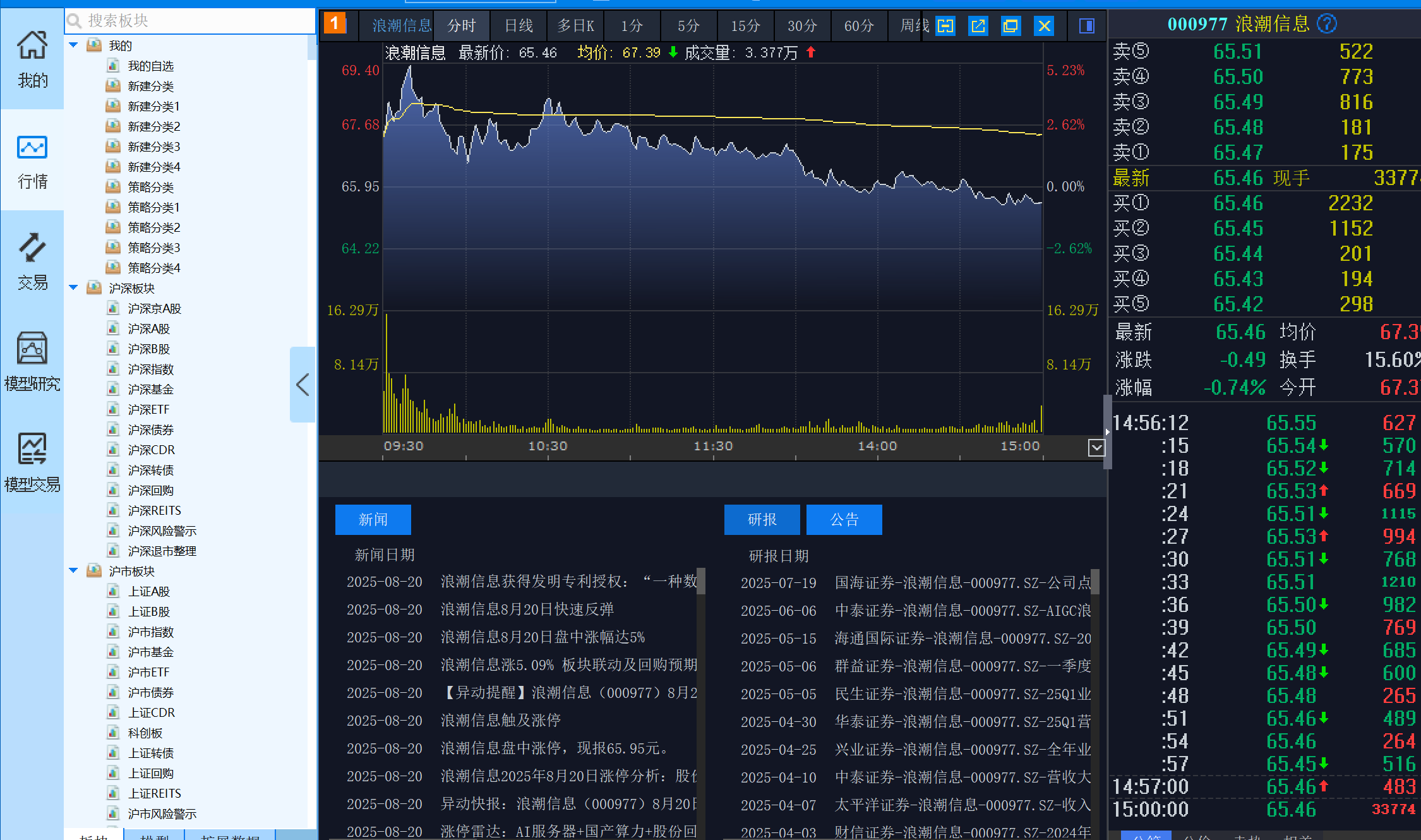 QMT 终端界面